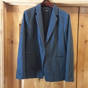 Ann Taylor Gray/Black Tweed Blazer